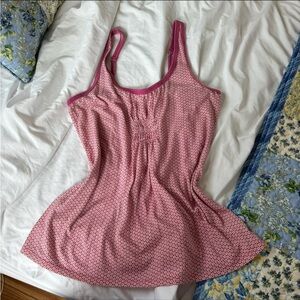 American eagle pink babydoll tank top